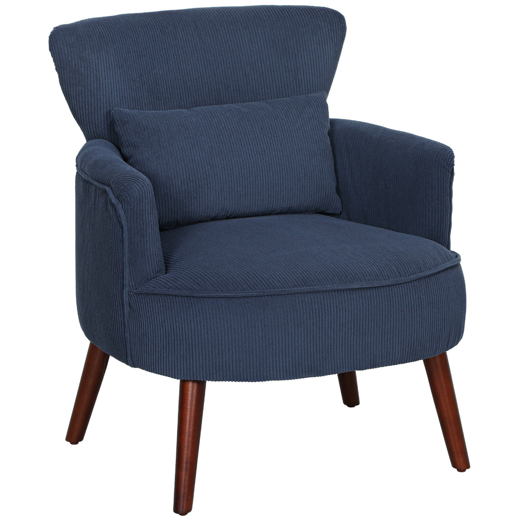 Corduroy Retro Accent Chair