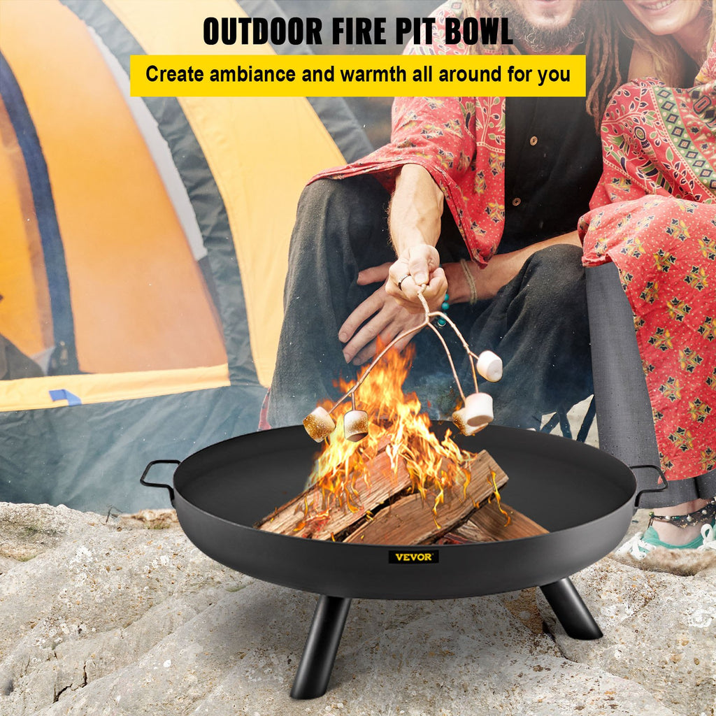 30-Inch Deep Round Carbon Steel Fire Bowl