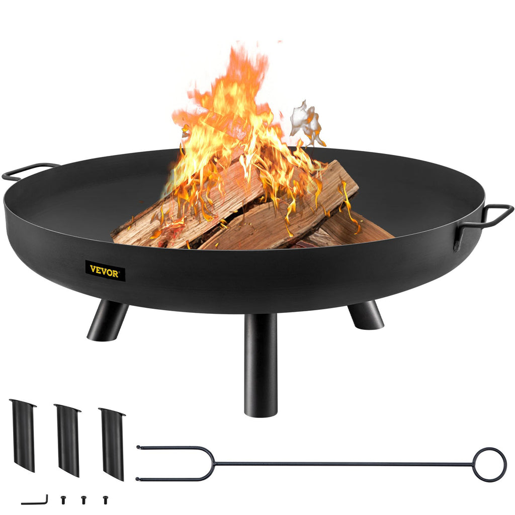 30-Inch Deep Round Carbon Steel Fire Bowl